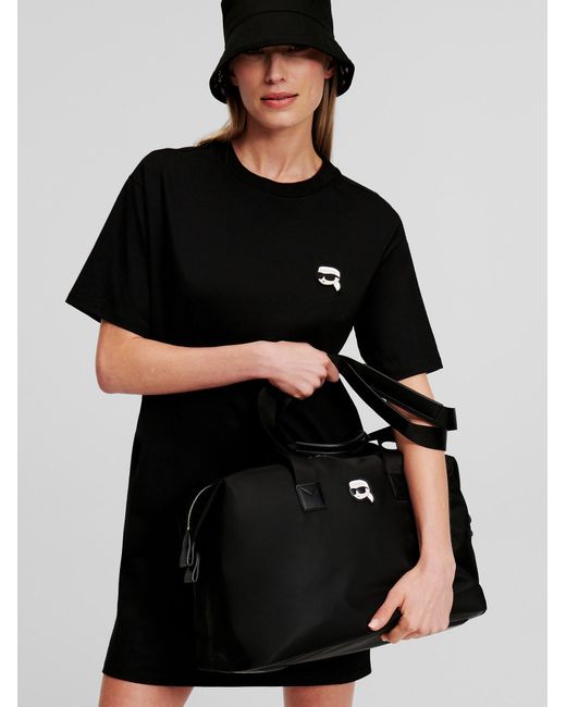 Karl Lagerfeld Black Weekender