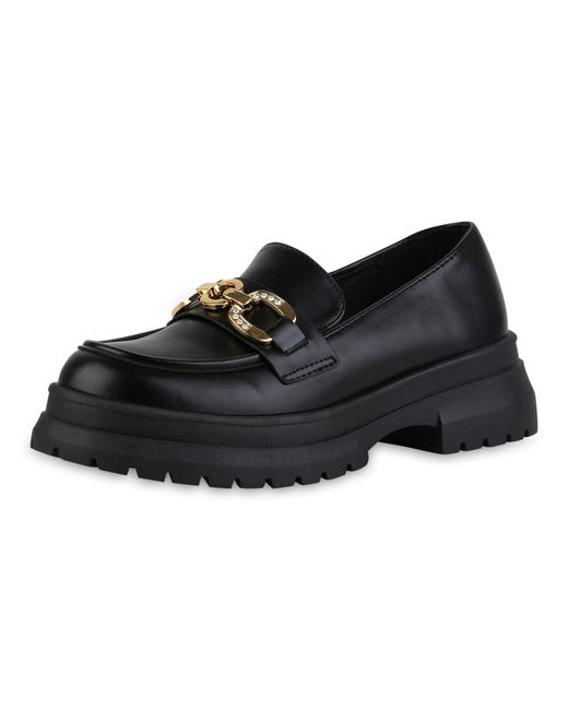 VAN HILL Black Slipper 'Aurora'