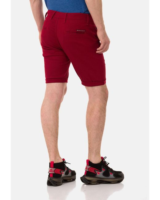 Cipo & Baxx Shorts in Red für Herren
