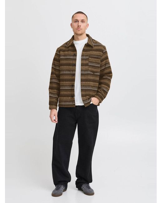 Solid Hemdjacke Micha in Brown für Herren
