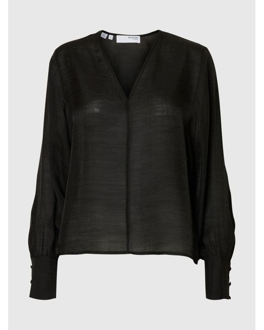 SELECTED Black Bluse