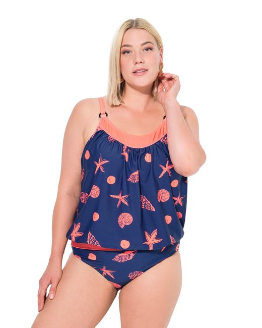 Ulla Popken Blue Badeanzug