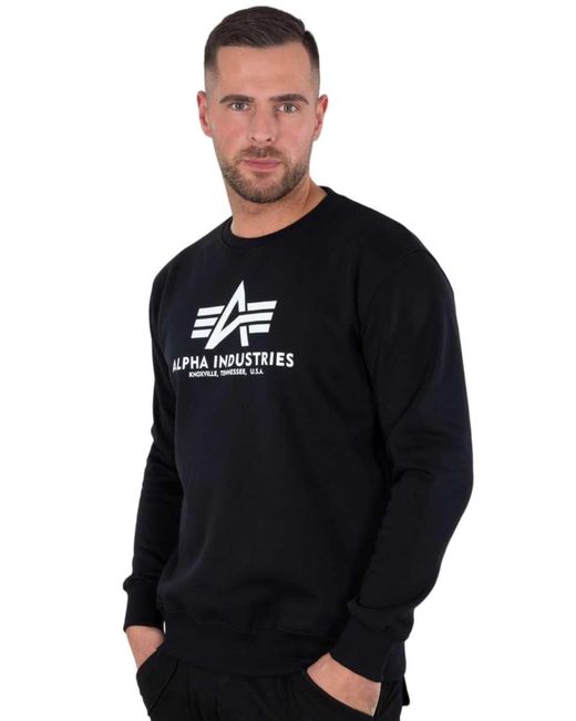 Alpha Industries Sweatshirt Basic Logo in Black für Herren