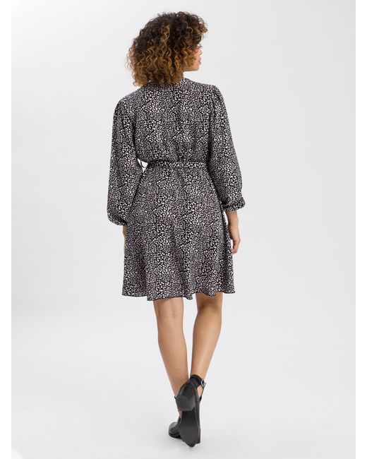 Cross Jeans Gray Kleid