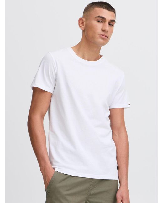 Solid T-Shirt Sdjuan in White für Herren