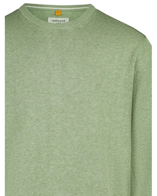 Redmond Pullover Basic in Green für Herren