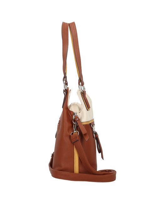 Tom Tailor Brown Schultertasche 'jule'