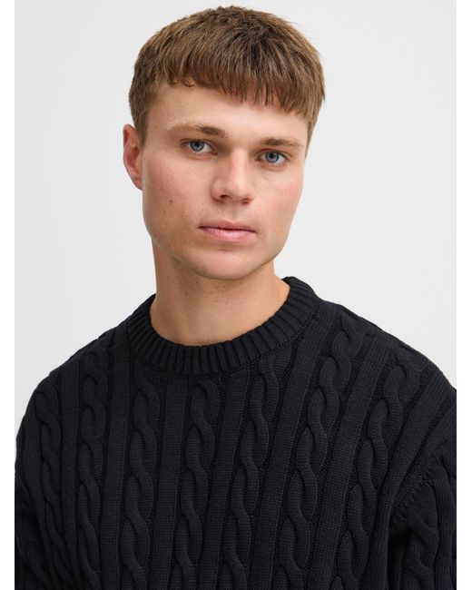 Solid Pullover Malcolm in Black für Herren