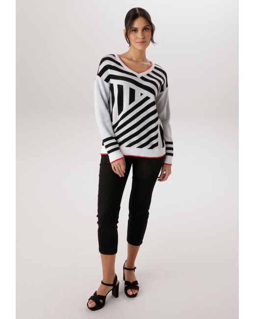 Aniston SELECTED Black Pullover
