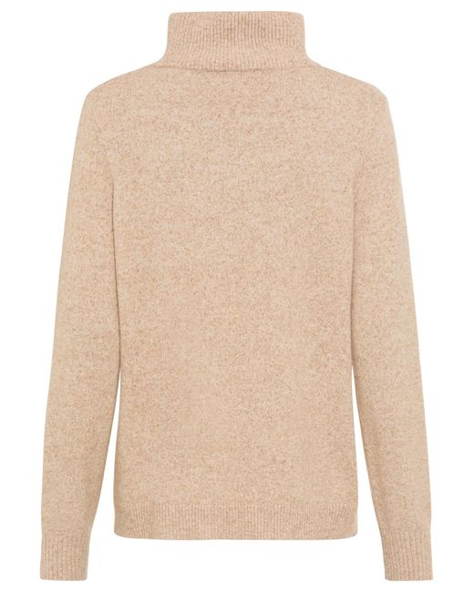Olsen Natural Troyer-Pullover, Länge Ca. 60 Cm