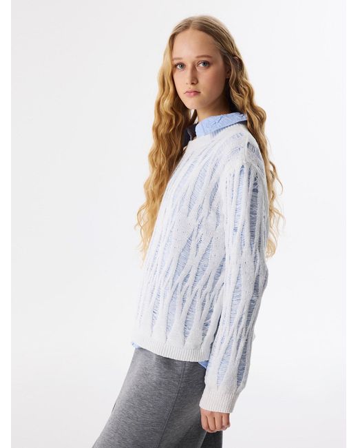 Twist White Pullover