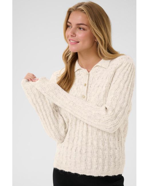Cream White Pullover Crjunah
