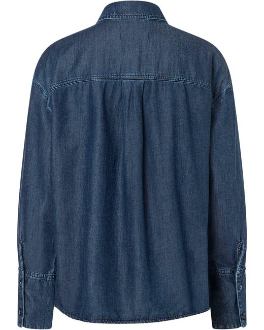 M·a·c Blue Bluse