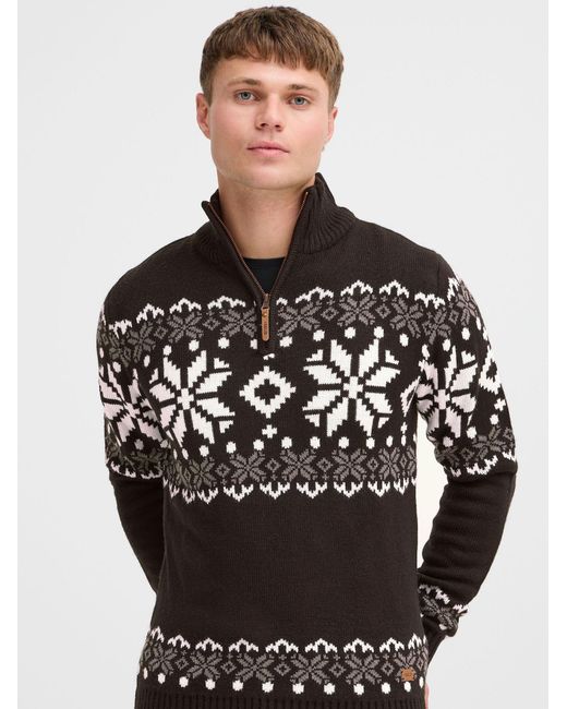 Solid Pullover Norwin in Black für Herren