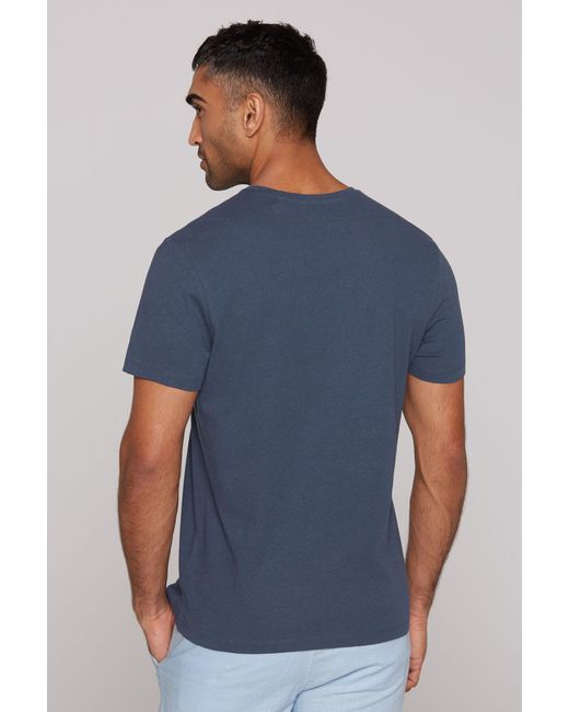 CMPD Basic T-Shirt Mit V-Neck in Blue für Herren