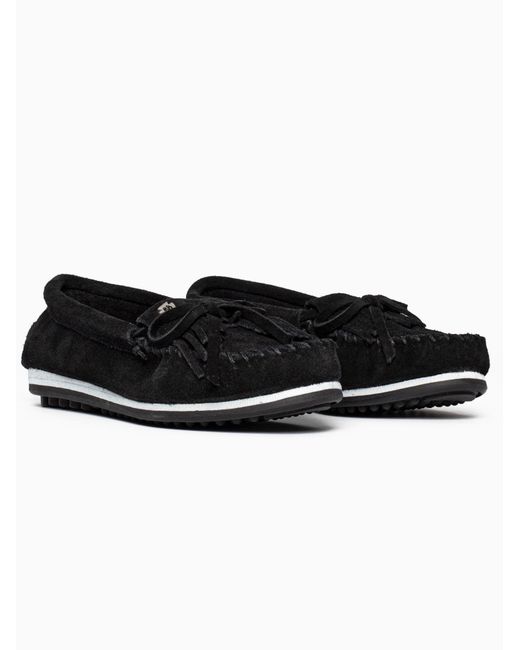 Minnetonka Black Mokassin Kilty Plus