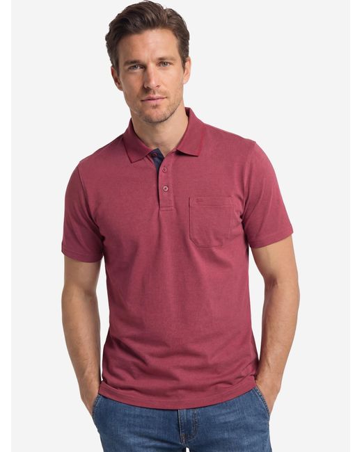 Redmond Shirt Basic in Red für Herren