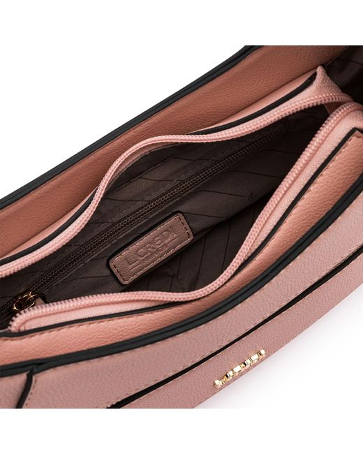 L. CREDI Pink Schultertasche Odelia