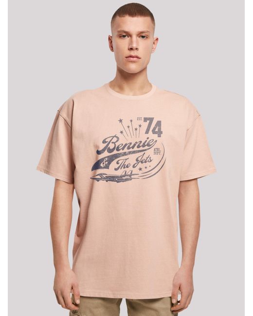 F4NT4STIC T-Shirt Elton John Bennie And The Jets in Pink für Herren