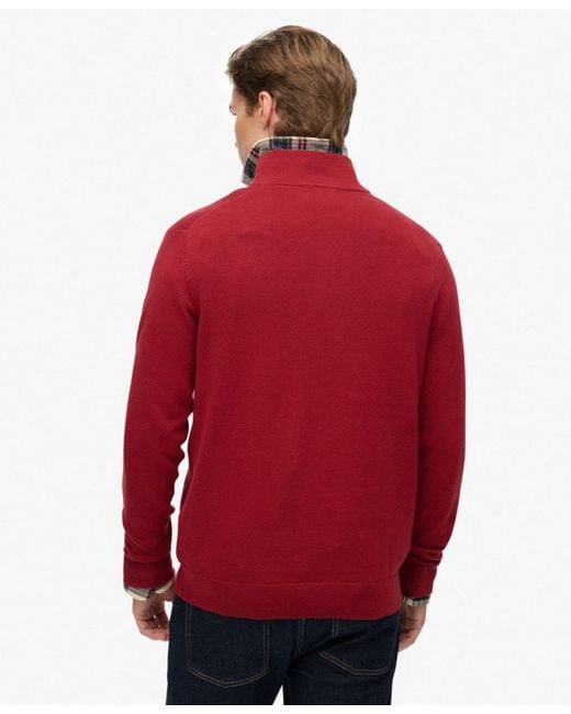Superdry & Co Pullover Essentials in Red für Herren