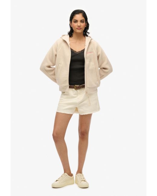 Superdry Natural Fleecejacke
