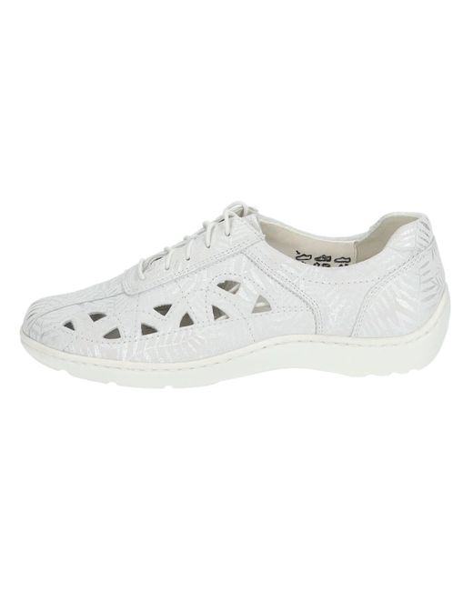 Waldläufer White Schnürschuh