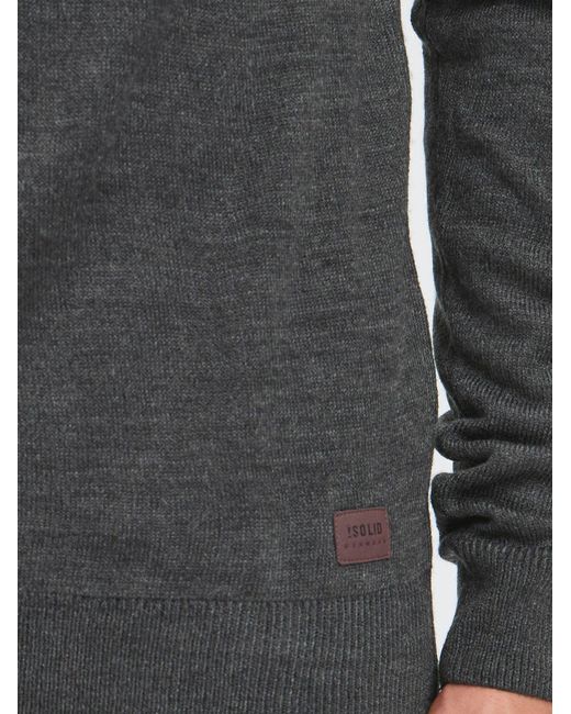 Solid Strickpullover Sdellis in Gray für Herren