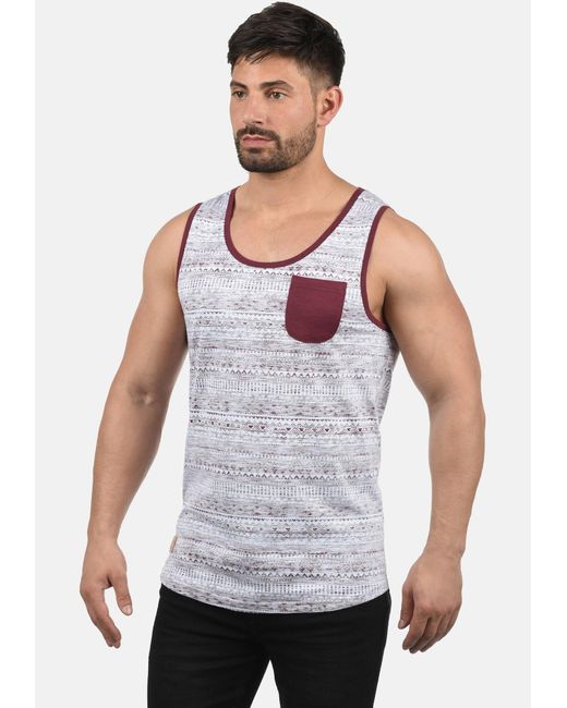 Solid Tanktop 'imbre' in Gray für Herren