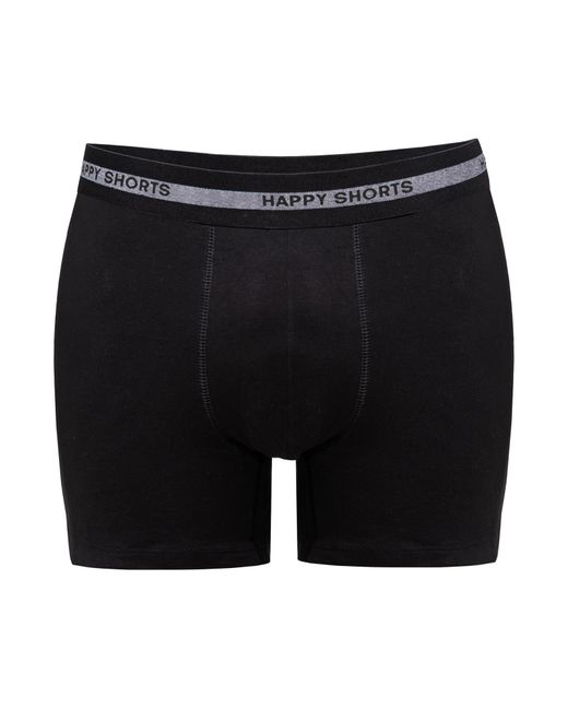 HAPPY SHORTS Boxershorts in Black für Herren