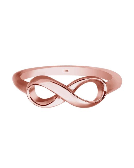 Elli Jewelry Pink Ring Infinity