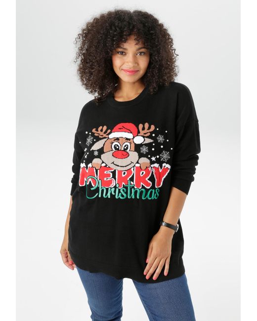 Aniston Black Pullover
