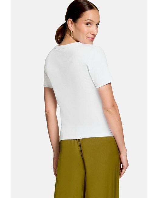 Zero White Basic Shirt Kurzarm