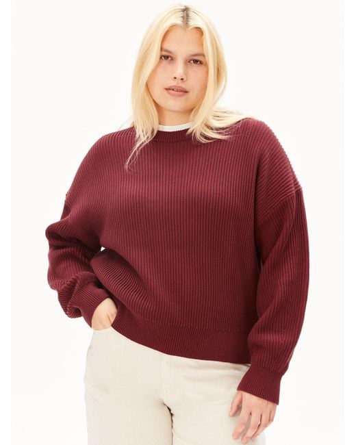 ARMEDANGELS Red Pullover Vanis