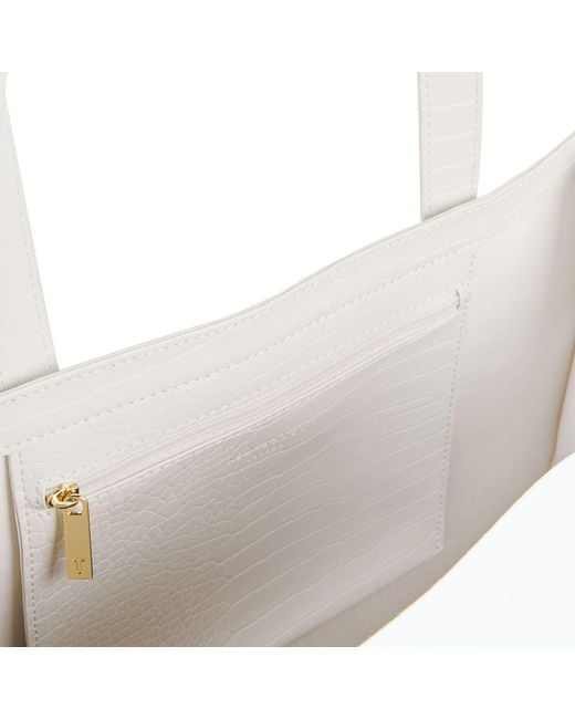 Ted Baker White Shopper Croccon