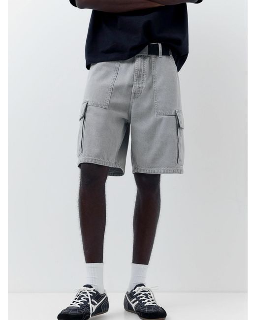 Pull&Bear Shorts in Gray für Herren