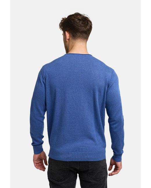 INDICODE Pullover Gamal in Blue für Herren