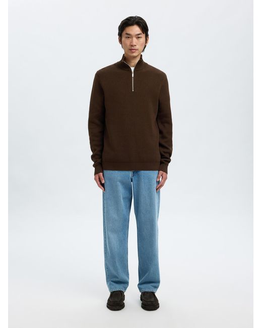 SELECTED Pullover Slhdane in Brown für Herren
