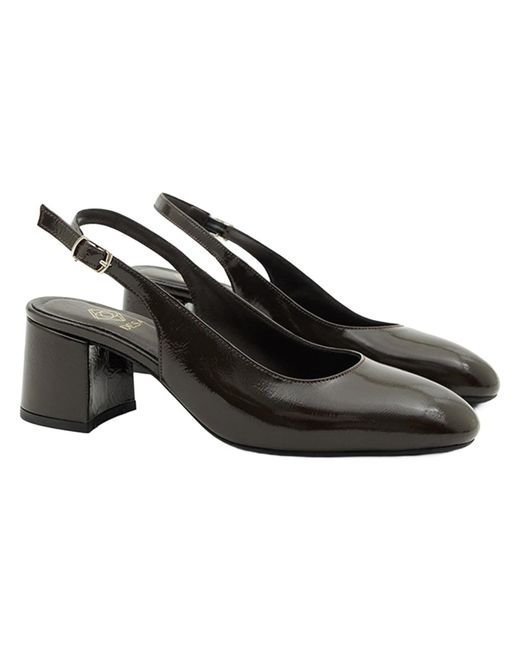 Desa Black Slingpumps Slingback-Blockabsatz