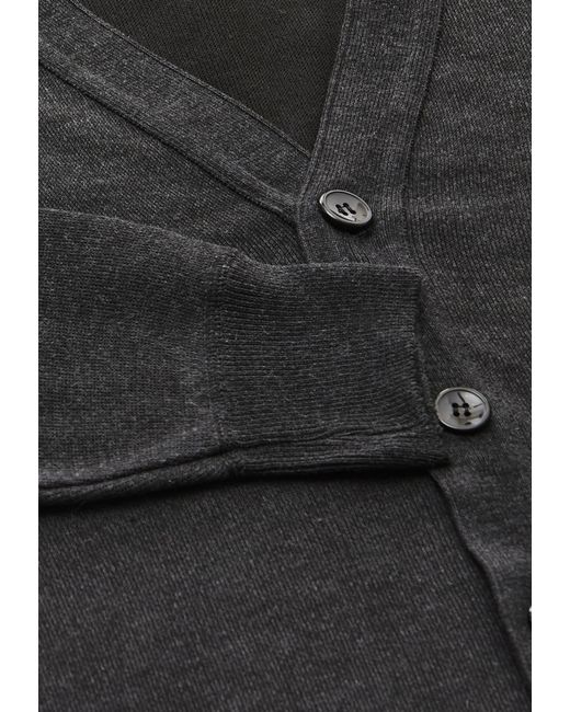 Mozzaar Strickjacke in Black für Herren