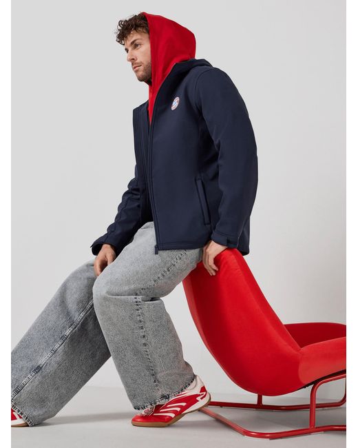 FC Bayern München Softshelljacke Essentials in Blue für Herren