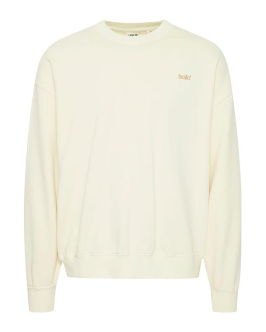 Solid Sweatshirt Sdnoor in Natural für Herren