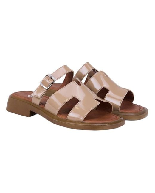 Desa Brown Pantolette Folien