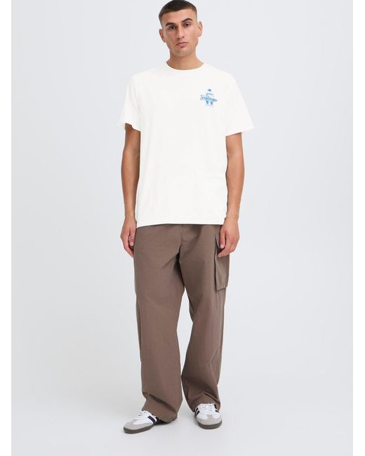 Solid T-Shirt Sdtrex in White für Herren