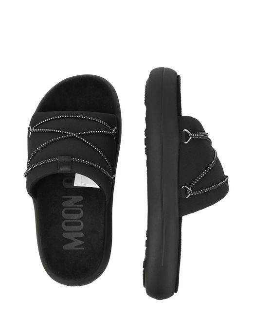 Moon Boot Pantolette in Black für Herren