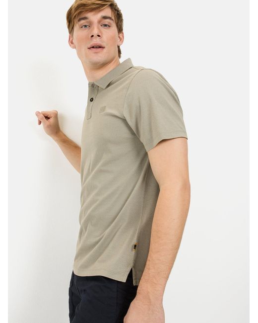 Camel Active Kurzarm Poloshirt Aus Reiner Baumwolle in Natural für Herren