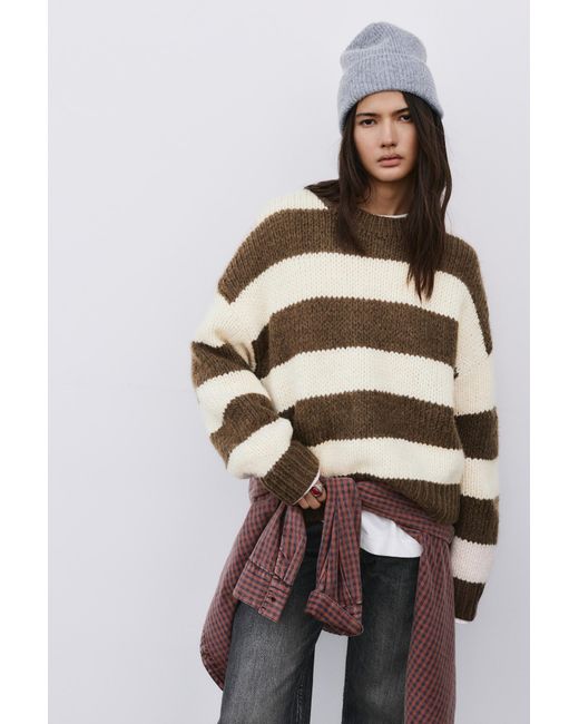 Pull&Bear Natural Pullover Pacific