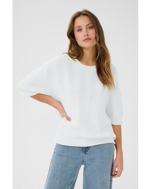 Kaffe White Pullover Whitney
