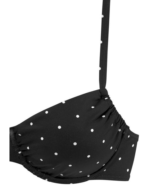 Lascana Black Bikinitop