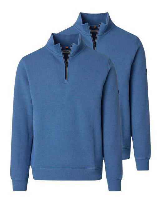Redmond Pullover Basic in Blue für Herren