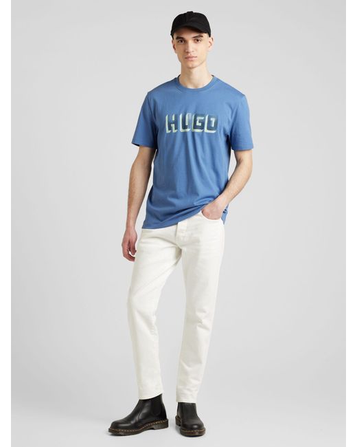 HUGO T-shirt 'daqerio' in Blue für Herren
